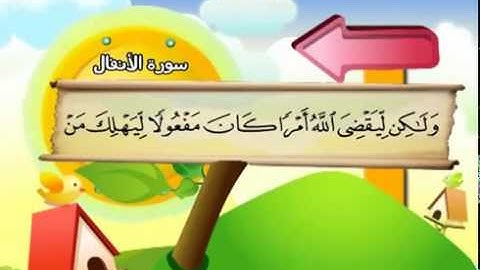 المصحف المعلم للشيخ القارىء محمد صديق المنشاوى سورة الانفال