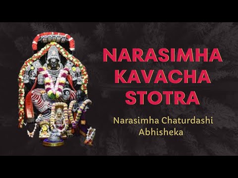 Narasimha Kavacha Stotra  Narasimha Chaturdashi  Abhisheka  ISKCON Bangalore