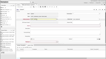 Automatically create Window, Tab & Field from Table in iDempiere