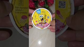 es krim spongebob rasa pisang strawberry | shorts youtubeshorts icecream