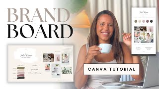 How to Make a MODERN BRAND BOARD | Design Tutorial &amp; Template