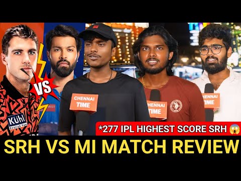 🔴MI VS SRH Match public review 