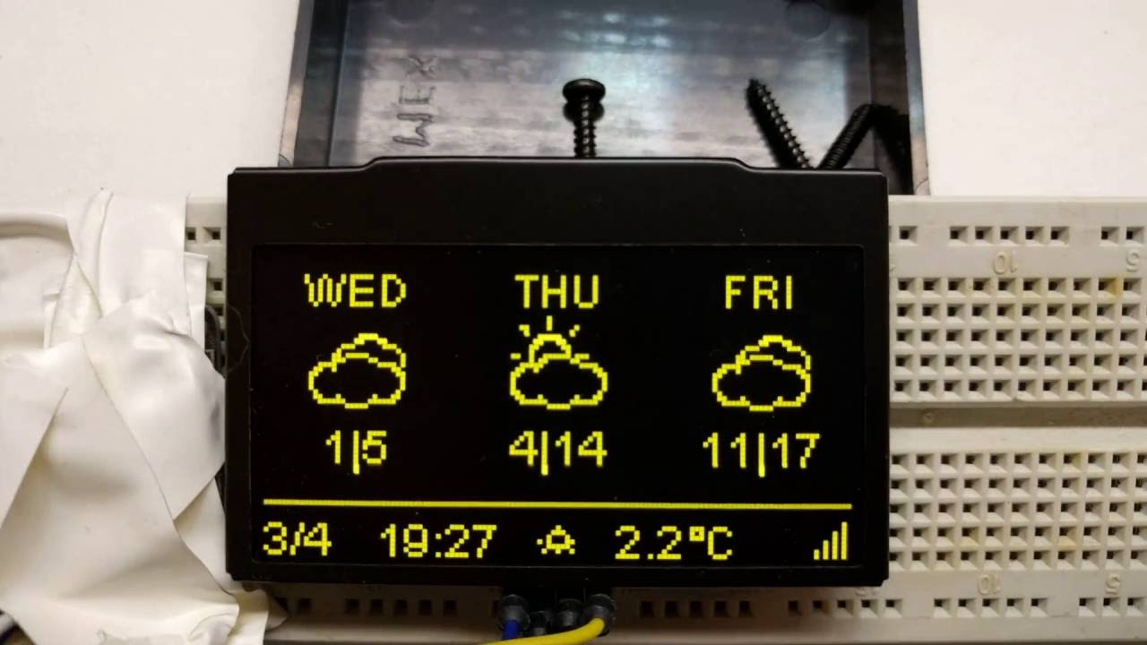 ESP8266 Squix Weather Station YouTube