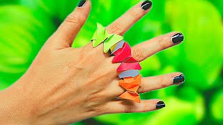 How to Make Paper Butterfly Ring | Easy Origami | Paper Craft
