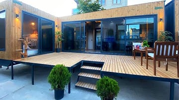 Amazing Cozy Container Home Made from 2 Container Homes