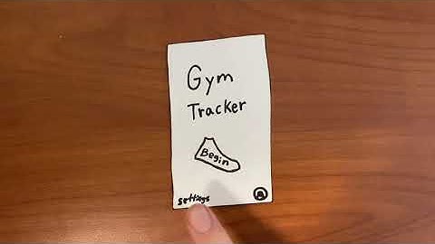Gym Tracker App Paper Prototype Demonstration