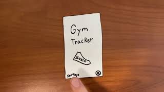 Gym Tracker App Paper Prototype Demonstration screenshot 5