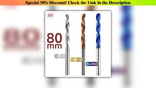 Must Buy BB Solid Carbide Drill 80mm Long Length Tungsten Steel CNC Hole Processing 3-9mm for Alumi