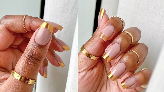 KimsKieNails  Gold nails, Pretty nail designs, How to do nails