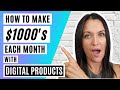 Make 1000s online  new side hustle  stepbystep tutorial how to sell digital products on etsy
