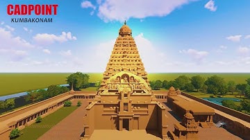 60 Days of work 45 days of rendering -தஞ்சை பெருவுடையார் கோவில்-3D Modelling (Working Team Members)