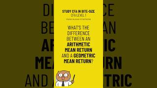 CFA Level 1 arithmetic vs geometric mean return #cfa #financialanalyst