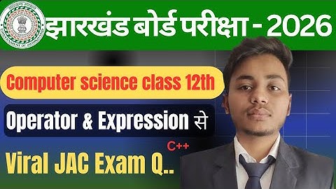 Day 3 Computer Science Crash courses 2026|Operator & Expression in C++|JACboard|#jac #computer#v.v.i