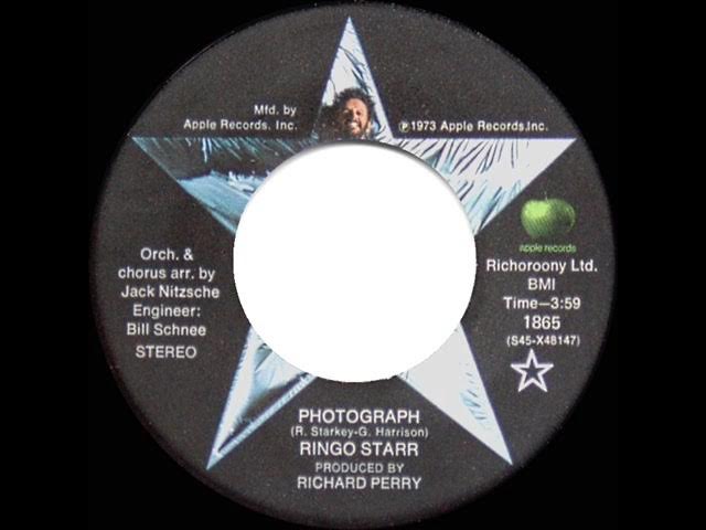 1973 HITS ARCHIVE: Photograph - Ringo Starr (a #1 record--stereo 45)