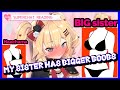 My sister has bigger boobs Akai Haato【 Hololive ▷ Eng sub】