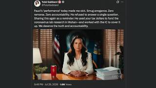 Fauci Refuses Every Question. Gabbard Has Seen Enough.