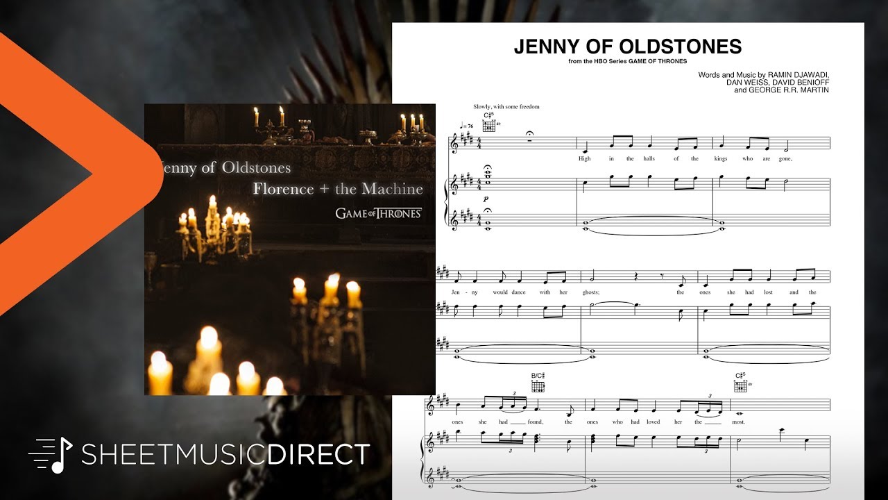 Jenny Of Oldstones Sheet Music Game Of Thrones Florence The