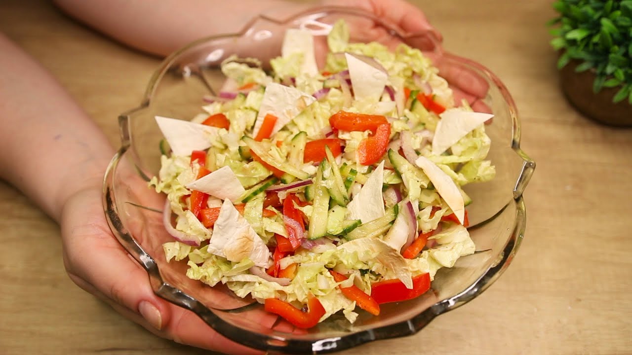 Bunter Frühlingssalat mit Chinakohl! Jeder wird nach dem Salat Rezept ...