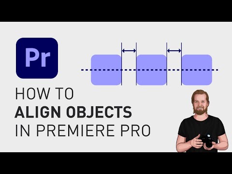 How to align graphics Adobe Premiere Pro