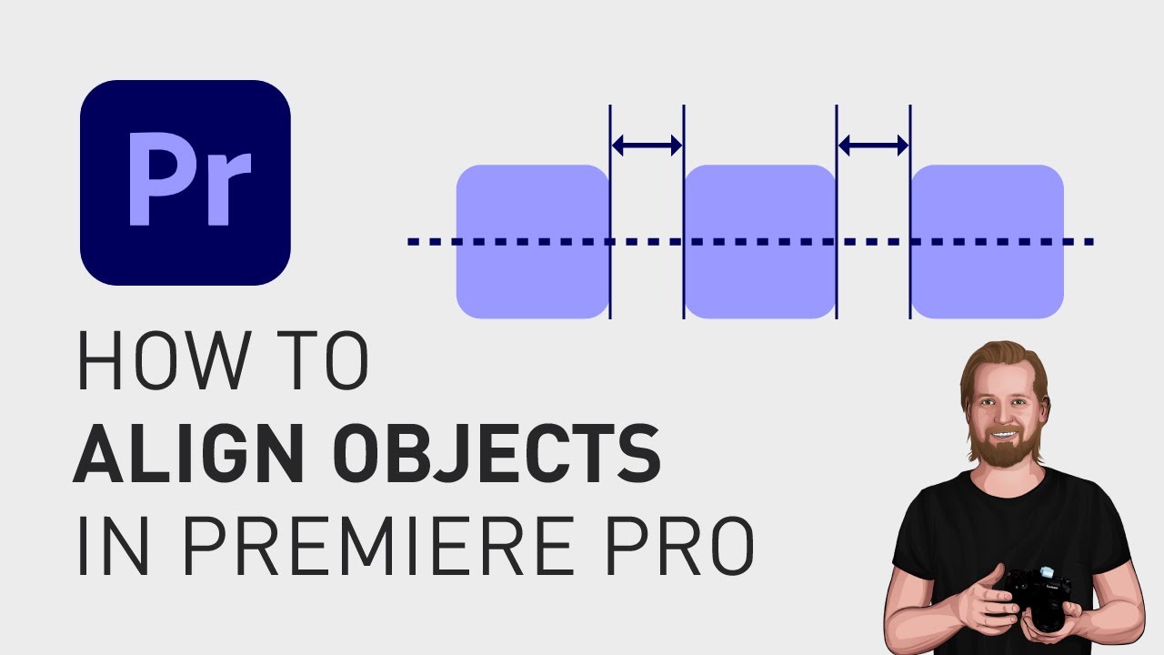 How to align graphics Adobe Premiere Pro