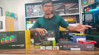 4k VIDEO EDITING PC BUILD UNDER RS.1,80,000 INTEL i9 14900k 32GB RAM 1TB NVME RTX 4060TI 8GB OC