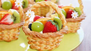 Mini Fruit Pie Recipe / Homemade Pie / Fruit basket pie / Special Lemon Cream