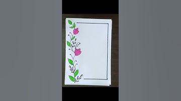 20 Beautiful Border Designs Project Work Design #viralvideo #shortsfeed #100borderdesign #shortvideo