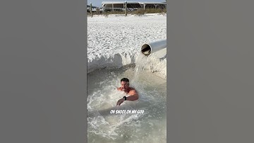 found quick sand at the beach