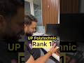 UP Polytechnic Result 2026 Rank 1 #rwa #uppolytechnic #jeecup2026 #rank1 #k4group