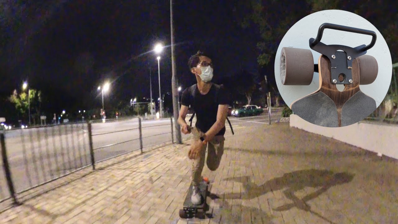 Commuting by Pantheon Pranayama with Handle | Hong Kong Longboard | 香港長板代步 | Vlog | Push Switch