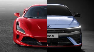 Gintani Ferrari F8 vs Hyundai Elantra N