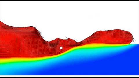 Tandem simulation result by CFD (Flow-3d) (Low current at leading electrode)