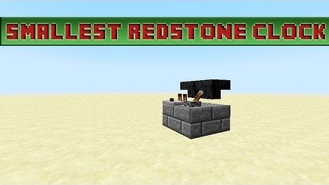 Minecraft Redstone: Smallest Redstone Clock (Tile-able / Stackable/ Toggle-able) (2x2x2)