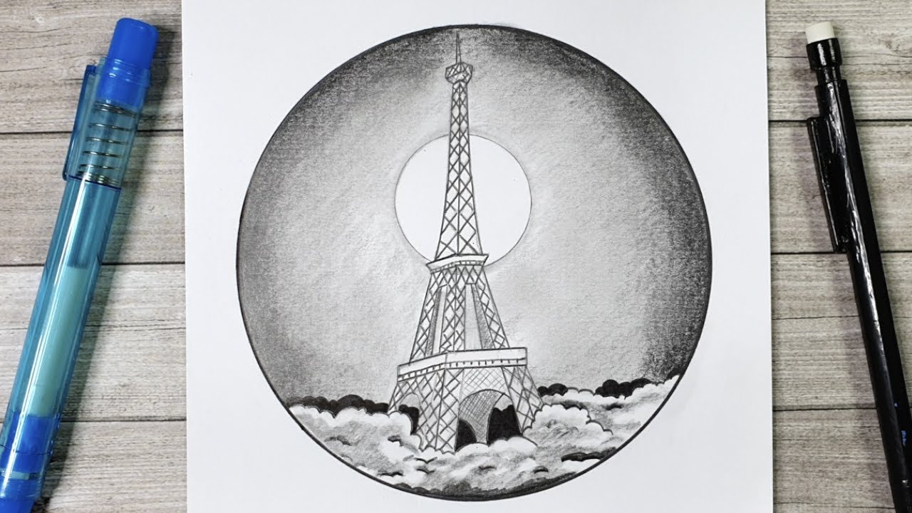 Eiffel Tower Drawing Meditation by Kaitlyn Parker on Dribbble
