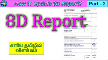 What is 8D Report ? | Part-2| 8D method | How to update 8D report  in Tamil | ௭ளிய தமிழில் விளக்கம்
