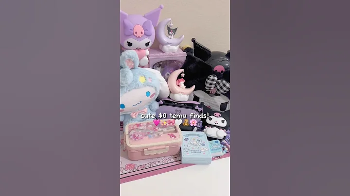 cute $0 temu finds! 🎀 #temu #kawaii #diy #asmr#unboxing#haul #temuhaul#aesthetic