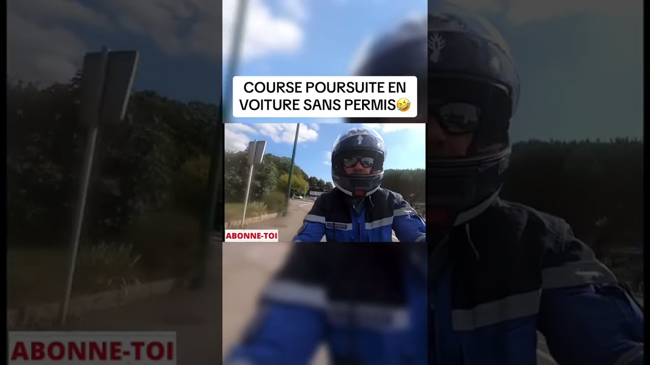 Course poursuite en voiture sans permis