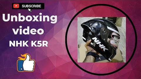 Unboxing NHK K5R Helmet @nhkhelmet_fansclub @nhkhelmet_official