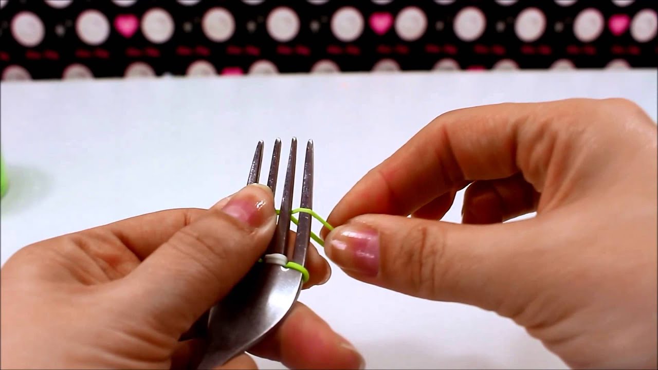 DIY Loom Bands deutsch | Armband selber machen ohne Rainbow Loom mit einer Gabel | DIY Ideen deutsch