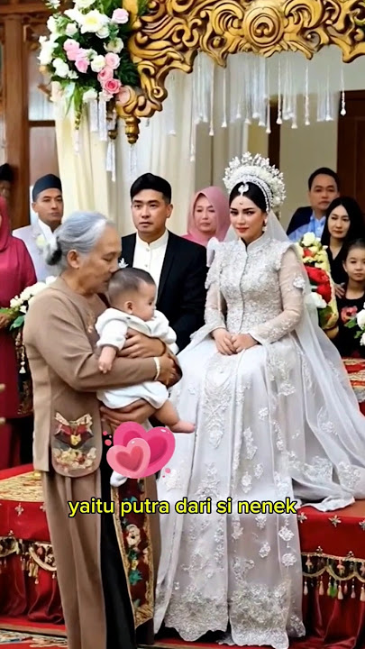 nenek ini, serahkan anak ke mempelai wanita #wedding #pengantinviral