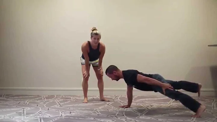 One arm pushup part III: One arm one leg