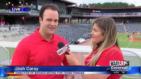 Josh Caray, director of broadcasting for Rocket City Trash Pandas