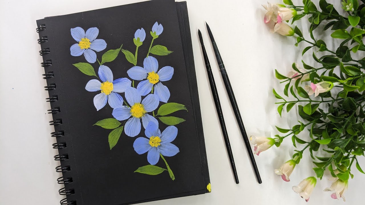 How To Make Small Flowers With Acrylic Paint Painting Small Flowers how-to-make-small-flowers-with-acrylic-paint-painting-small-flowers