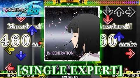 【DDR A20】 Re:GENERATION [SINGLE EXPERT] 譜面確認＋クラップ