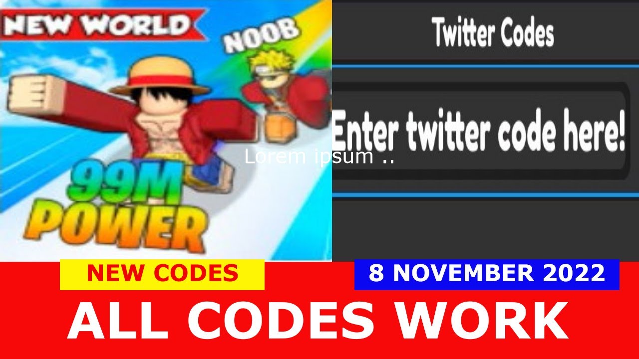 Roblox - Anime Strong Race Codes