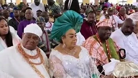 ALAAFIN OYO IKU BABAYEYE OBA AKEEM OWOADE @ CHIEF LUCKY IGBINEDION BIRTHDAYS CELEBRATION EDO STATE 