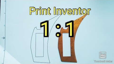 Autodesk Inventor | Print 1:1 | Model 1:1 | Scale 1:1