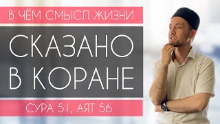 В ЧЁМ СМЫСЛ ЖИЗНИ СКАЗАНО В КОРАНЕ!