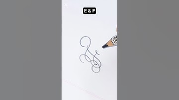 how to write "E" & "F" in cursive #shorts #shortvideo #cursivewriting #calligraphy #shortsfeed