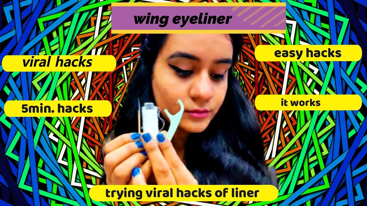 Testing Out *Viral* Wing Eyeliner Hacks by 5 Minute Crafts Eyeliner